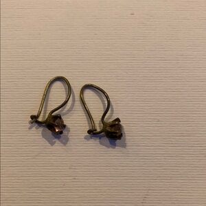 Jewellery - Silver Earrings with Pink Stone